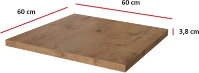 Produktbild von Arbeitsplatte 60 cm 38 mm Küchenzeile Küchenblock Eiche Lancelot Küche Vigo