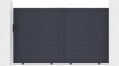 Produktbild von Schiebetor aus aluminium 3m EIGER H.180cm grau