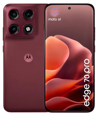 Image de Motorola Edge 70 Pro, écran de 17,2 cm (6,78 pouces), 12 Go de RAM, 512 Go de stockage, appareil photo de 50 MP, système d'exploitation Android 16.0, couleur : bordeaux