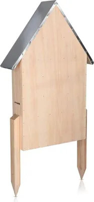 Produktbild von Famanu Insektenhotel mit Regenbeständigem Dach - Dreieckiges Design