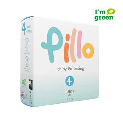 Productafbeelding van Pillo Pants 4 – Verpakking met 22 luierbroekjes - Maat 4 – Maxi (9–14 kg) – Luierbroekjes