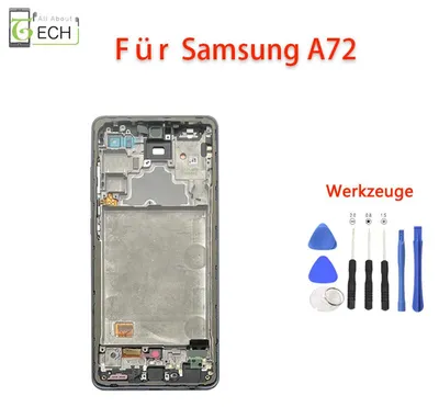 Produktbild von LCD für Samsung Galaxy A72 SM-A725F OLED Display mit Rahmen Touchscreen