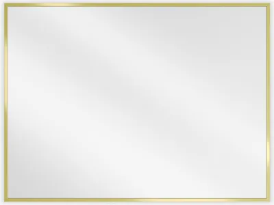 Zdjęcie produktu dla Mexen Loft lustro łazienkowe prostokątne 80 x 60 cm, rama złota - 9852-080-060-000-50