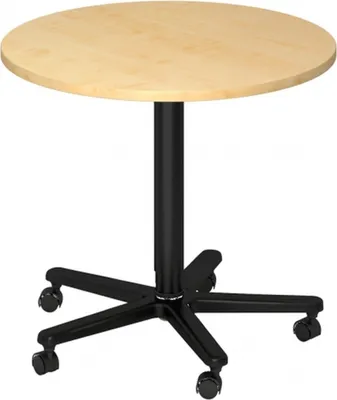 Produktbild von BISTRO 80R D - System Konferenztisch Ahorn Schwarz Ø 80