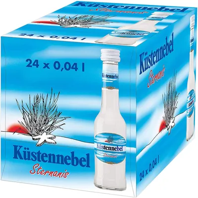 Produktbild von Küstennebel mit feinem Sternanis Kräuterlikör 21.8 Prozent 24 x 40ml