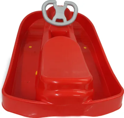 Produktbild von Snow Play Bob Ralley 100 cm rot mit Lenkrad und Bremse