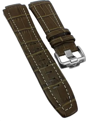 Produktbild von Jacques Lemans Herren | Uhrenarmband Krokooptik  braun Leder | 1-1772