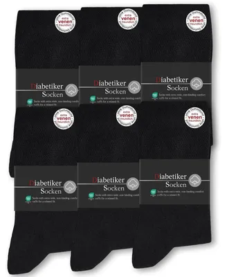 Produktbild von Omgoods – Diabetiker-Socken ohne Gummi, 6 Paar, aus Baumwolle