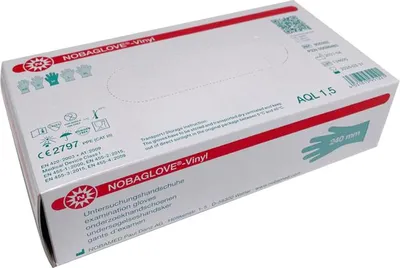 Obrázok produktu pre Rukavice NOBAGLOVE®-VINYL, bez púdru, veľkosť M