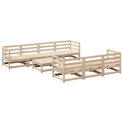 Produktbild von 8-tlg. Garten-Sofagarnitur Massivholz Kiefer