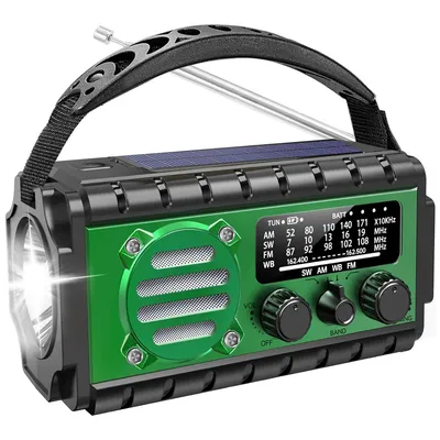 Produktbild von Solar radio, Notfallradio Solar Kurbel 20000mAh, AM FM Wetterradio mit Powerbank, LEDTaschenlampe