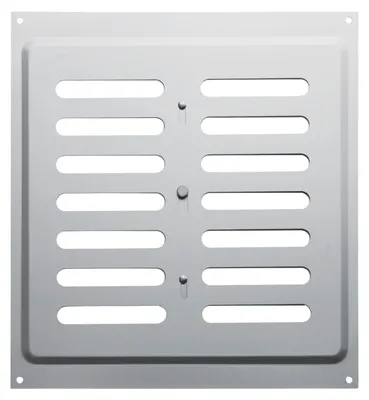 Produktbild von SOTECH Lüftungsgitter oval 260 x 240 mm – Edelstahl, verstellbar
