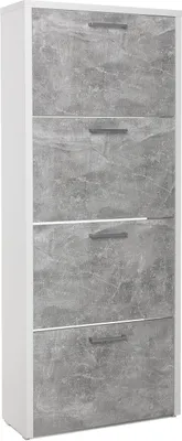 Zdjęcie produktu dla Schuhkipper >Filton II< in Weiß - 61x115x25cm (BxHxT)