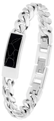 Image de Bracelet blindé de s.Oliver pour hommes en acier inoxydable