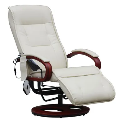 Produktbild von Relaxsessel Terni II mit Massage Leder, creme
