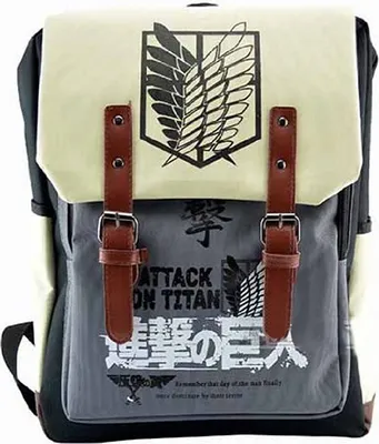 Obrázek produktu pro Batoh Attack on Titan s přihrádkou na dokumenty | S emblémem průzkumného oddílu | 30x41x10cm