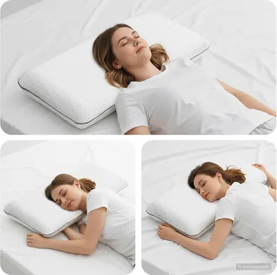 Produktbild von "Schlussverkauf" moderne Schlafkissen - für jedes Schlafzimmer - Uni Weiß 80x35x10 cm  C17368