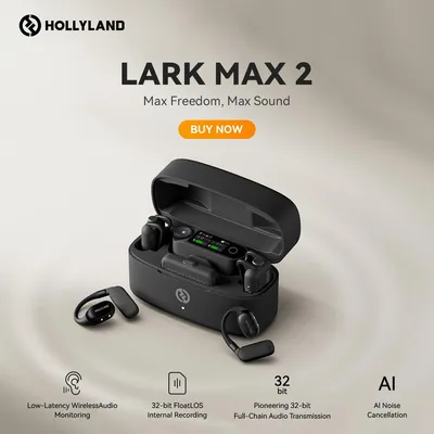 Zdjęcie produktu dla Zestaw mikrofonów bezprzewodowych HOLLYLAND LARK MAX 2