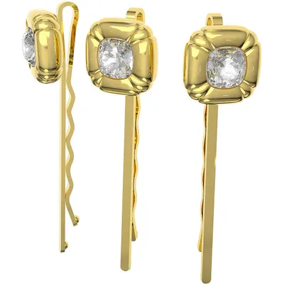 Immagine prodotto di Swarovski DLC002 Haarnadel, Set (3), Kristalle im Kissenschliff, Gelb, Goldlegierungsschicht 5616848