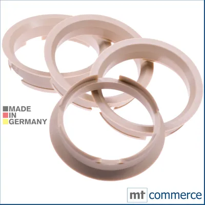 Produktbild von 4X Zentrierringe 63,4 x 56,6 mm beige Felgen Ringe Germany