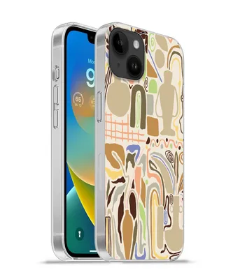 Produktbild von MuchoWow® Handyhülle Schutzhülle Hülle für Apple iPhone 14 Plus - Soft case Blume - Abstrakt - Vase - Blumentopf Silikon Softcase Handy Hülle - Abbildung