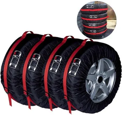 Produktbild von Winter- und Sommerreifenhalter 4 Stück - Für den Aufbewahrung von Winterreifen und Sommerreifen - Radschutz - Reifenhalter - 19-23 Zoll