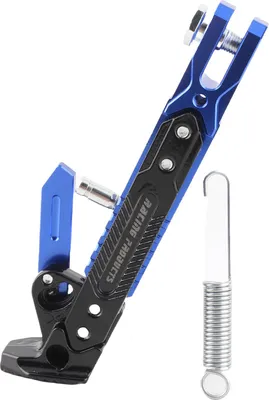Immagine prodotto di Cavalletto per moto, regolabile, antiscivolo, poggiapiedi laterale per scooter, bicicletta elettrica, blu