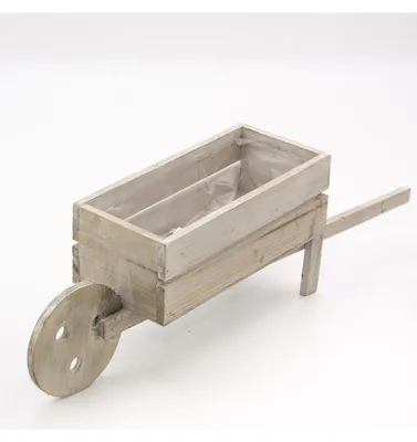 Produktbild von Holz-Blumengefäß, 46 x 11 x 14 cm (Set mit 3 Stück)