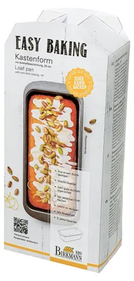 Produktbild von BIRKMANN Kastenkuchenform L 25 x H 8 cm, Extra hoher Rand, Antihaftbeschichtung, Kohlenstoffstahl