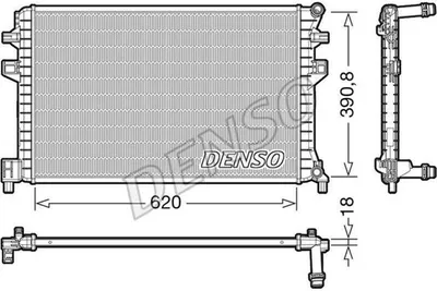 Produktbild von Denso Motorkühler für Audi Seat Skoda VW