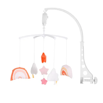 Produktbild von Chipolino Star Aufziehbares Musik-Mobil 360 drehbar Wei/Orange