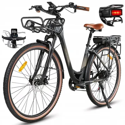 Produktbild von E-Bike, Elektrofahrrad 28'' Trekkingrad E-Cityrad mit 36V 13Ah Lithium-Akku für Lange Reichweite bis 100KM, 250W Motor, EU-konformes