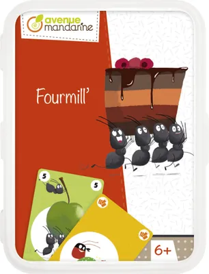 Produktbild von Avenue Mandarine 4x Kartenspiel, Fourmi'll, Ameisen - Mehrfarbig CO182C