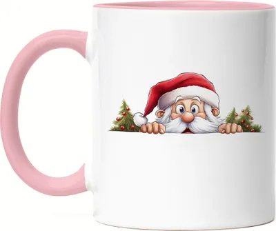 Produktbild von Süßer Weihnachtsmann Tasse Rosa Weihnachten Christmas Nikolaus Advent