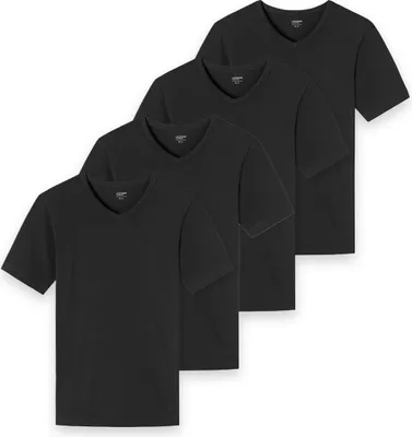 Produktbild von uncover by Schiesser 4er Pack Basic Unterhemd / Shirt Kurzarm T-Shirts mit perfekter Passform, Hochwertige Verarbeitung und hohe Formstabilität, Weiche Single Jersey Qualität