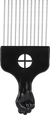 Produktbild von Bestauty 3 Stueck Metall Afro Kamm African American Pick Kamm Haarbuerste Friseur Styling Werkzeug Schwarze Faust