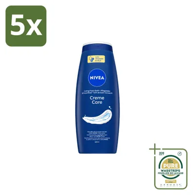 Productafbeelding van 5 x Nivea Creme Care verzorgende douchegel - 650 ml - Voorraadverpakking - 5 stuks