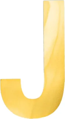 Produktbild von Oblique Unique Bügelbild Buchstabe J Bügelfolie für DIY Gestaltung Beschriftung von Kleidungsstücken uvm. - gold