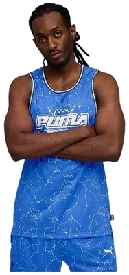 Immagine prodotto di Canotta Puma Hoopaverse Jersey "Mountain Blue" da Uomo