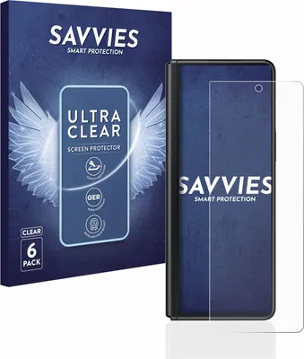 Produktbild von 6x Für Samsung Galaxy Z Fold 3 5G Schutzfolie Savvies Displayschutz Display Schutz Folie Klar Transparent