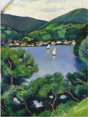 Produktbild von ARTland Wandbild, selbstklebend Ansicht vom Tegernsee Größe: 30x40 cm