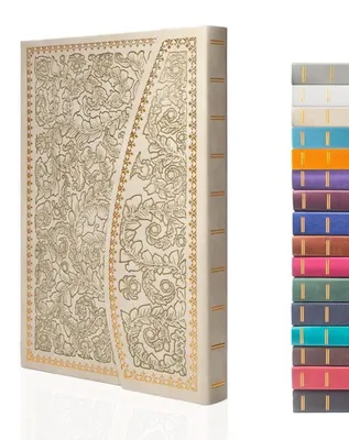 Produktbild von Magnet-Tagebuch Vintage Notizbuch Kunstleder Hardcover Apricot 20,3 x 14,5 cm