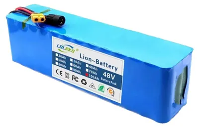 Immagine prodotto di Batteria agli ioni di litio, capacità 100000 mAh, tensione 48V, caricabatterie 48V 100Ah