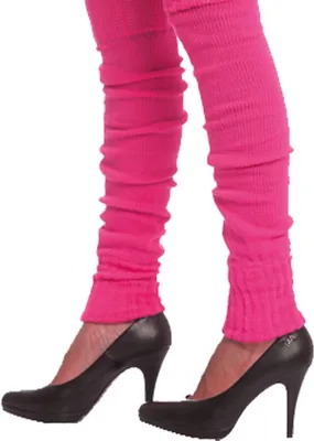 Produktbild von Stulpen neonpink 50 cm Beinwärmer Garde Tanz Karneval Fasching