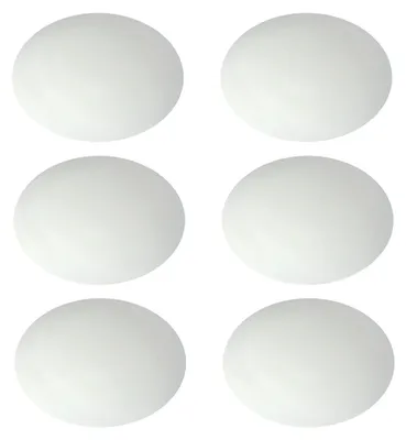 Produktbild von vasalat Wandtürstopper Set - Türpuffer 60mm, Höhe 15mm - Türstopper selbstklebend ideal zum Schutz von Wand & Tür, weiß - 6 Stück