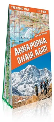 Image de carte de trekking terraQuest Annapurna & Dhaulagiri