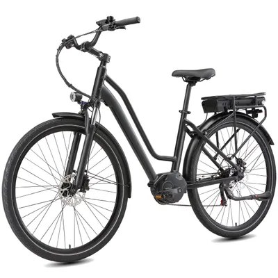 Produktbild von E-Bike Cityrad Mittelmotor 28 Zoll Cityrad E-Fahrrad Damen u. Herren Pedelec 460Wh Kettenschaltung, Mittelmotor, 460,8 Wh, (mit Batterieladegerät