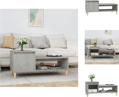 Obrázek produktu pro vidaXL Konferenční stolek betonový šedý 100x50x45 cm materiál na bázi dřeva - Konferenční stolky
