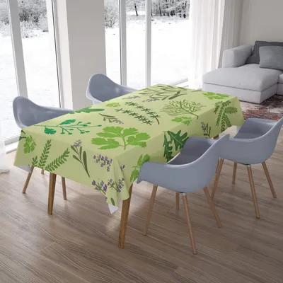 Tischdecke 145x180 cm rund Polyester hitzebeständig
