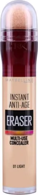 A product shot of a Maybelline concealer bottle against a white background.